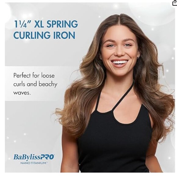 Nano Titanium Professional Curling Iron with Extended/Long Barrel - Picture 3 of 6